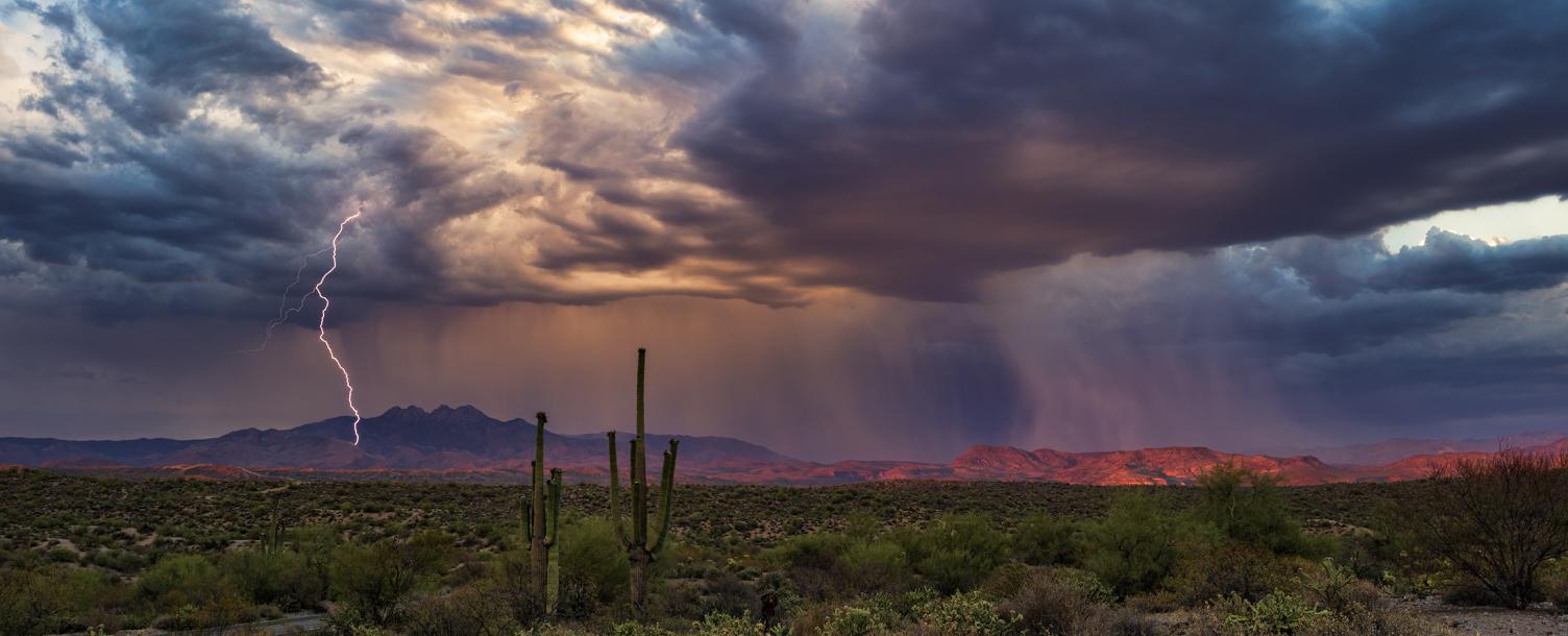 Arizona desert Monsoons of the Sonoran Desert